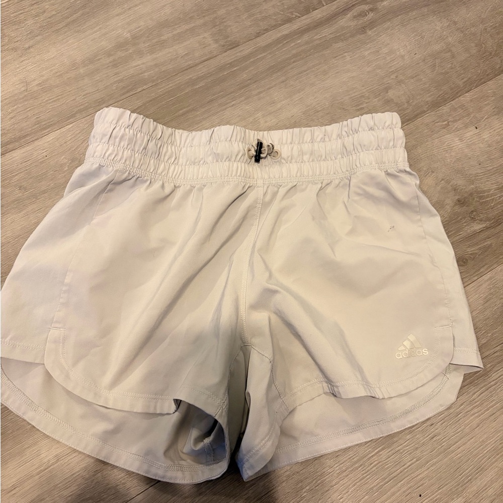 Adidas Women's Light Gray Athletic Shorts
